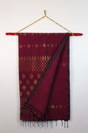 Linen Jamdhani Saree (SR 1577)