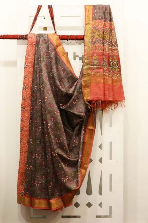 Muga-Tasar Silk Saree (SR 1604)