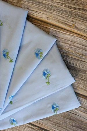 Embroidered Cotton Fabric (AJF 485)