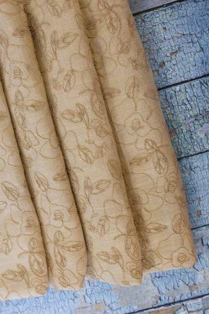 Embroidered Linen Fabric (AJF 500)