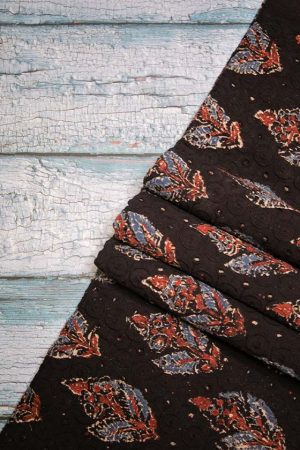 Ajrakh - Hakoba Cotton Fabric (F 654)