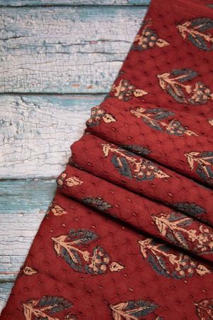 Ajrakh - Hakoba Cotton Fabric (F 655)
