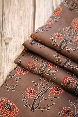 Ajrakh - Modal Silk Fabric (F 660)
