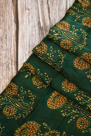 Ajrakh - Modal Silk Fabric (F 661)