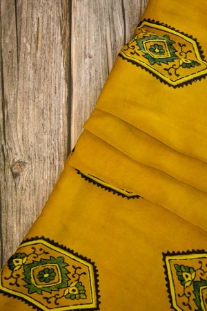 Ajrakh - Modal Silk Fabric (F 662)
