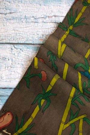 Kalamkari Linen Fabric (F 673)