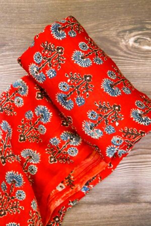 Ajrakh - Modal Silk Fabric (F 732)