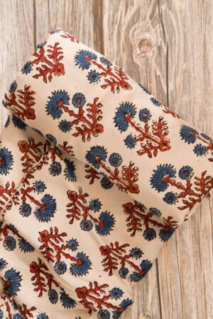 Ajrakh - Modal Silk Fabric (F 735)